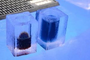 bebidas de hielo en el ice bar