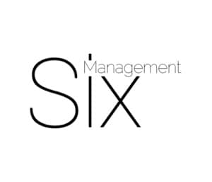 logo agencia de modelaje six management